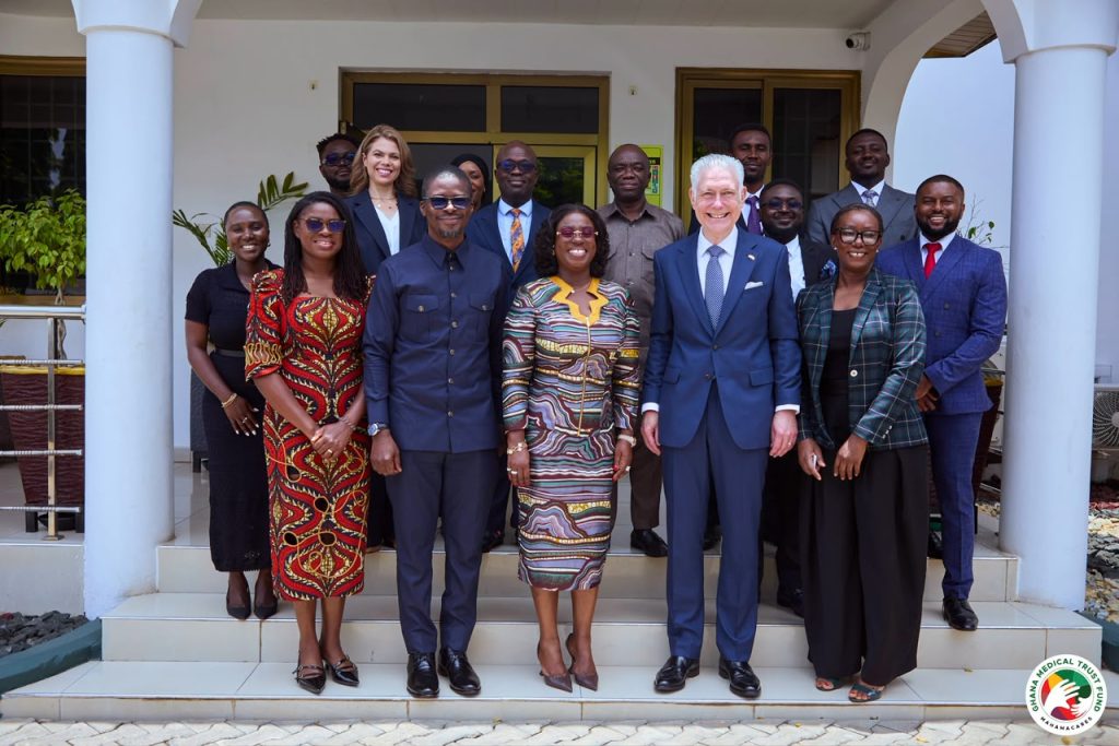 Novartis delegation and Ghana Medical Trust Fund leadership group photo