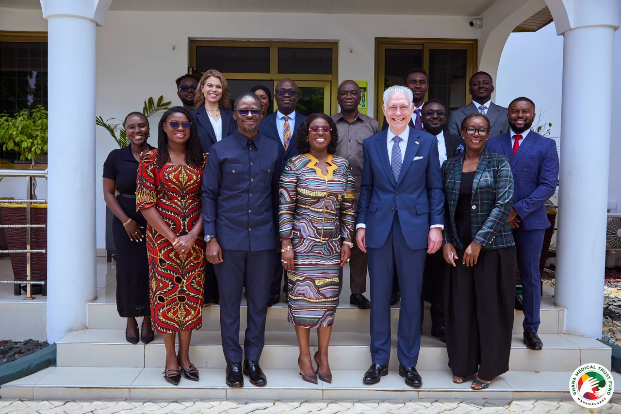 Novartis delegation and Ghana Medical Trust Fund leadership group photo